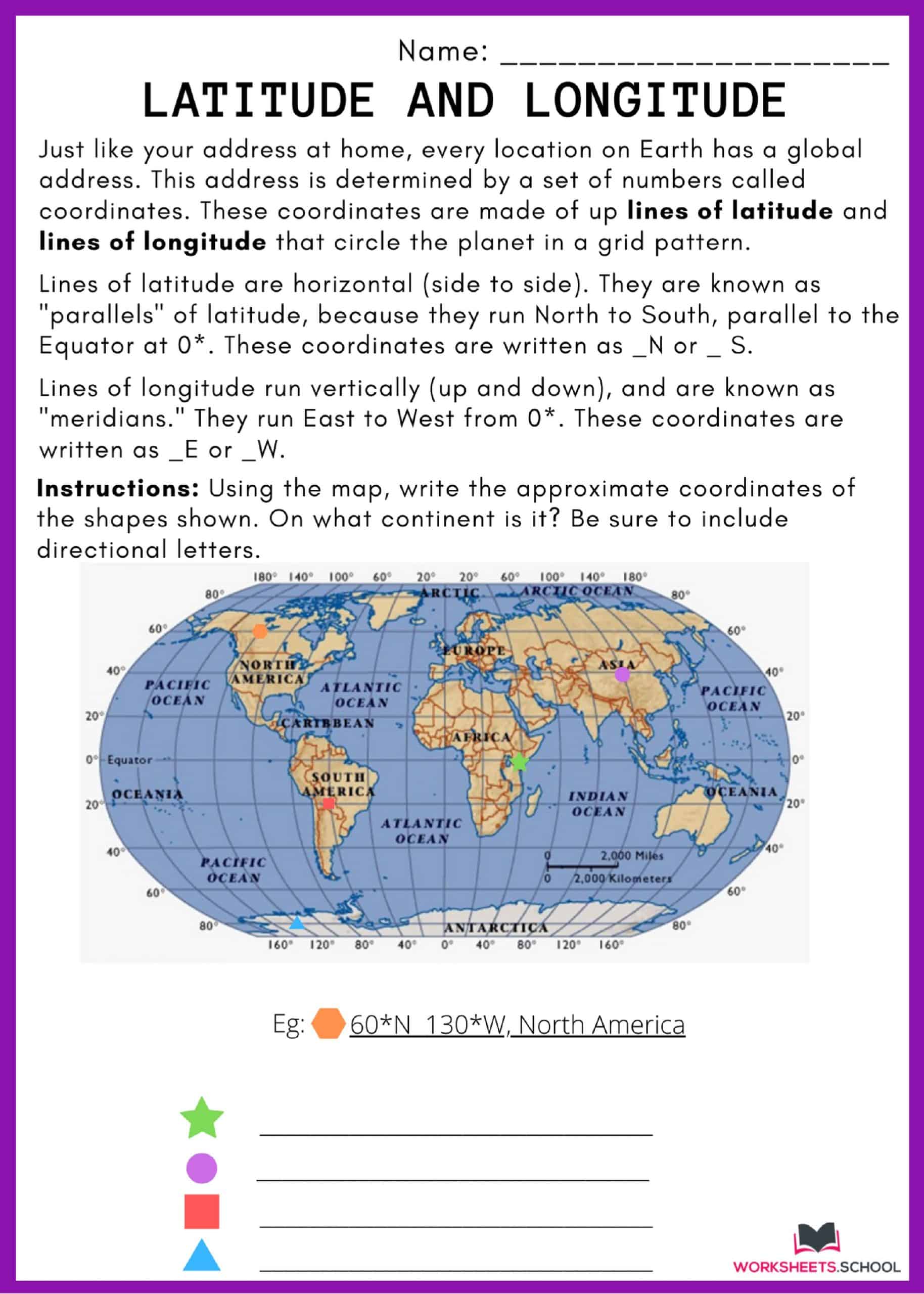 20 Latitude and Longitude Worksheets [PDF] - EduWorksheets In Latitude And Longitude Worksheet Answers